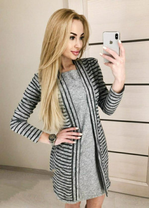 Платье + кардиган #20393502